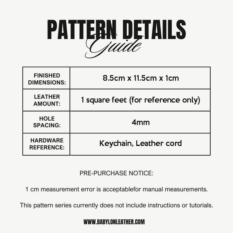 BABYLON™ Cartoon Leather Car Key Case Pattern AAB - 79 - Babylon LeatherBabylon LeatherAAB - 79 - Kraft Board