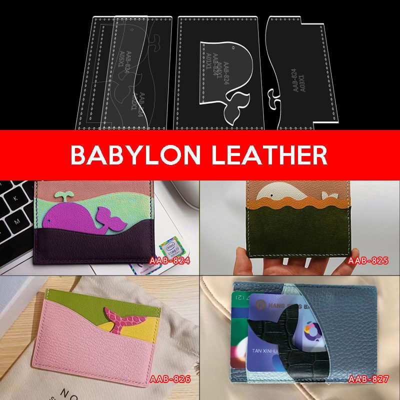 BABYLON™ Cartoon Polar Bear Card Holder DIY Pattern AAB - 824 & AAB - 825 & AAB - 826 & AAB - 827 - Babylon LeatherBabylon LeatherAAB - 824 Kraft Board