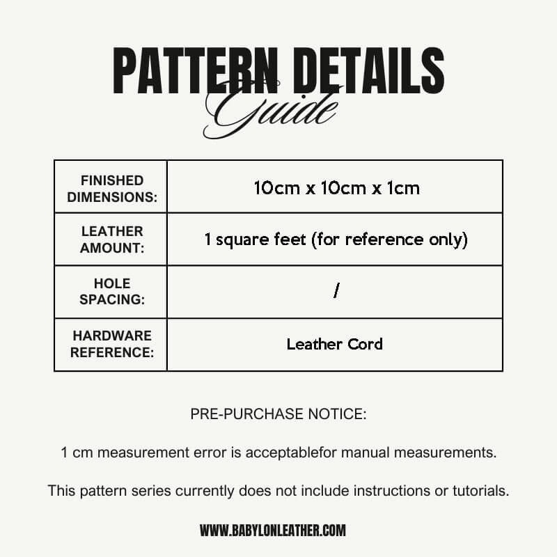 BABYLON™ Cartoon Pony Keychain Charm Making Pattern AAB - 423 - Babylon LeatherBabylon LeatherAAB-423-Kraft Board