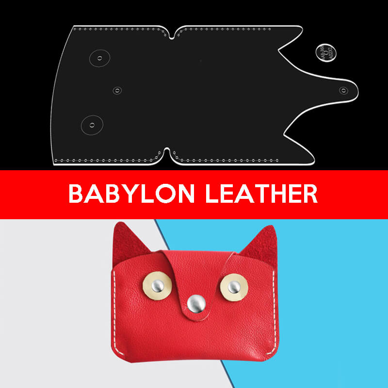 BABYLON™ Cat Coin Purse Leather Pattern AAB - 368 - Babylon LeatherBabylon LeatherAAB-368-Kraft Board