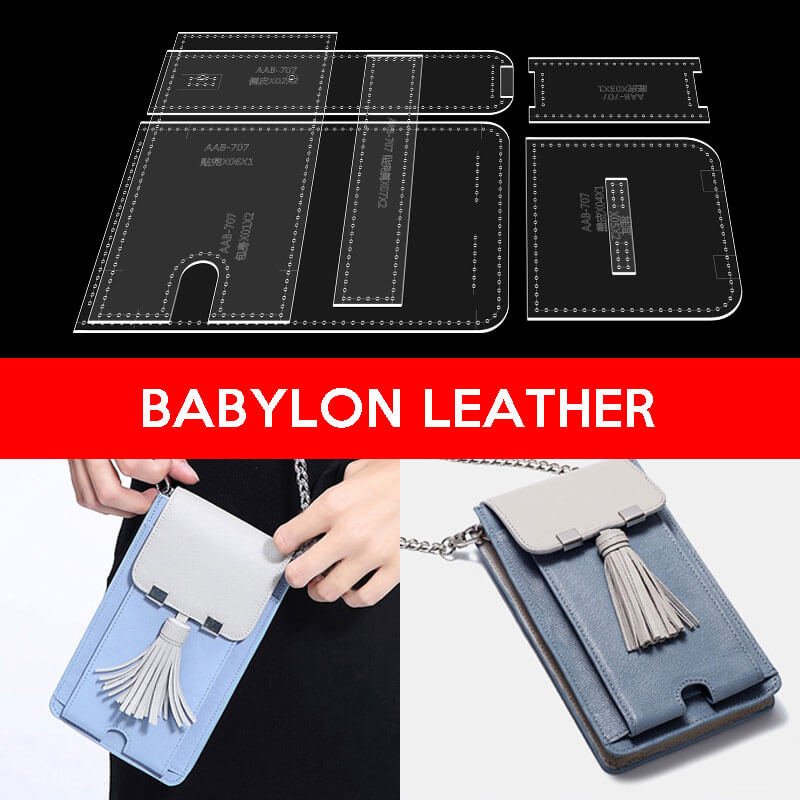 BABYLON™ Chain Fashion Phone Bag Pattern AAB - 707 - Babylon LeatherBabylon LeatherAAB - 707 - Kraft Board