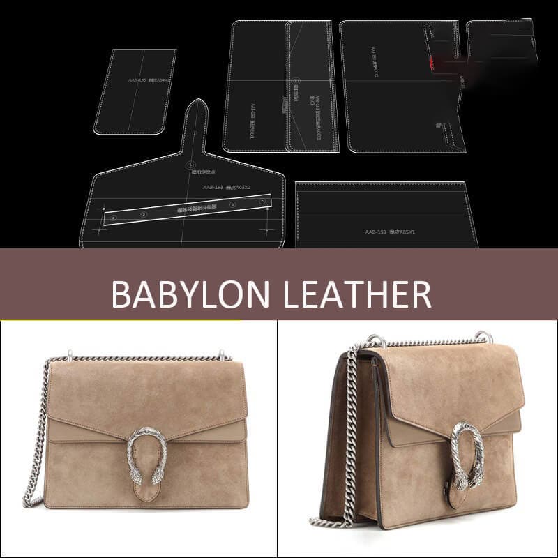 BABYLON™ Chain Leather Shoulder Bag Luxury Pattern AAB - 193 - Babylon LeatherBabylon LeatherAAB - 193 - Kraft Board