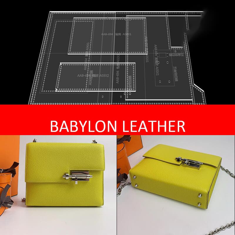 BABYLON™ Chain Lock Crossbody Bag Pattern AAB - 694 - Babylon LeatherBabylon LeatherAAB - 694 - Kraft Board
