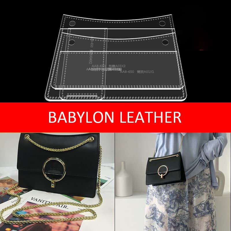 BABYLON™ Chic Chain Shoulder Bag Pattern AAB - 650 - Babylon LeatherBabylon LeatherAAB - 650 - Kraft Board