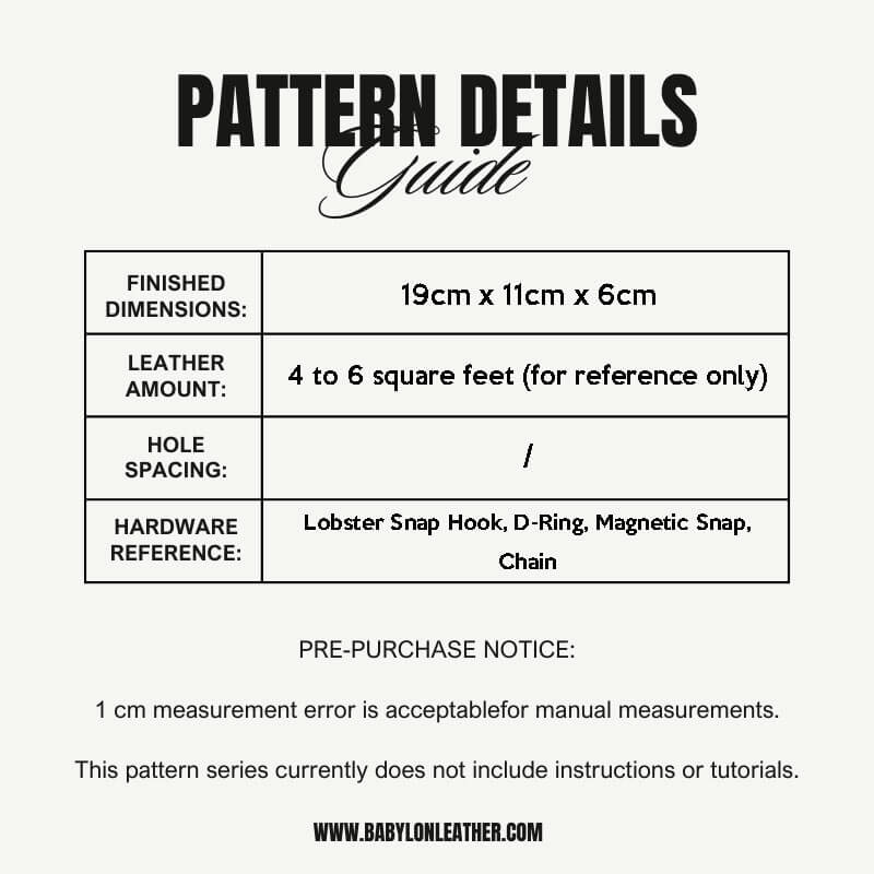 BABYLON™ Classic Crossbody Bag Leather Gift Pattern AAB - 205 - Babylon LeatherBabylon LeatherAAB - 205 - Kraft Board