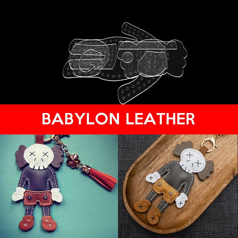 BABYLON™ Clown Keychain Charm DIY Pattern AAB - 687 - Babylon LeatherBabylon LeatherAAB - 687 - Kraft Board