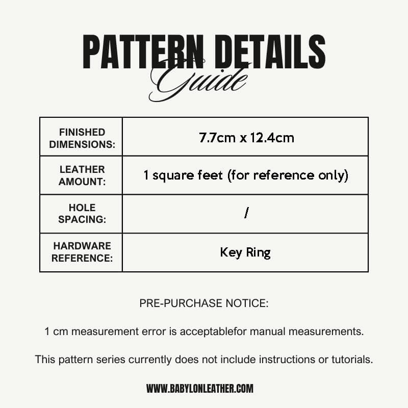 BABYLON™ Clown Keychain Charm DIY Pattern AAB - 687 - Babylon LeatherBabylon LeatherAAB - 687 - Kraft Board
