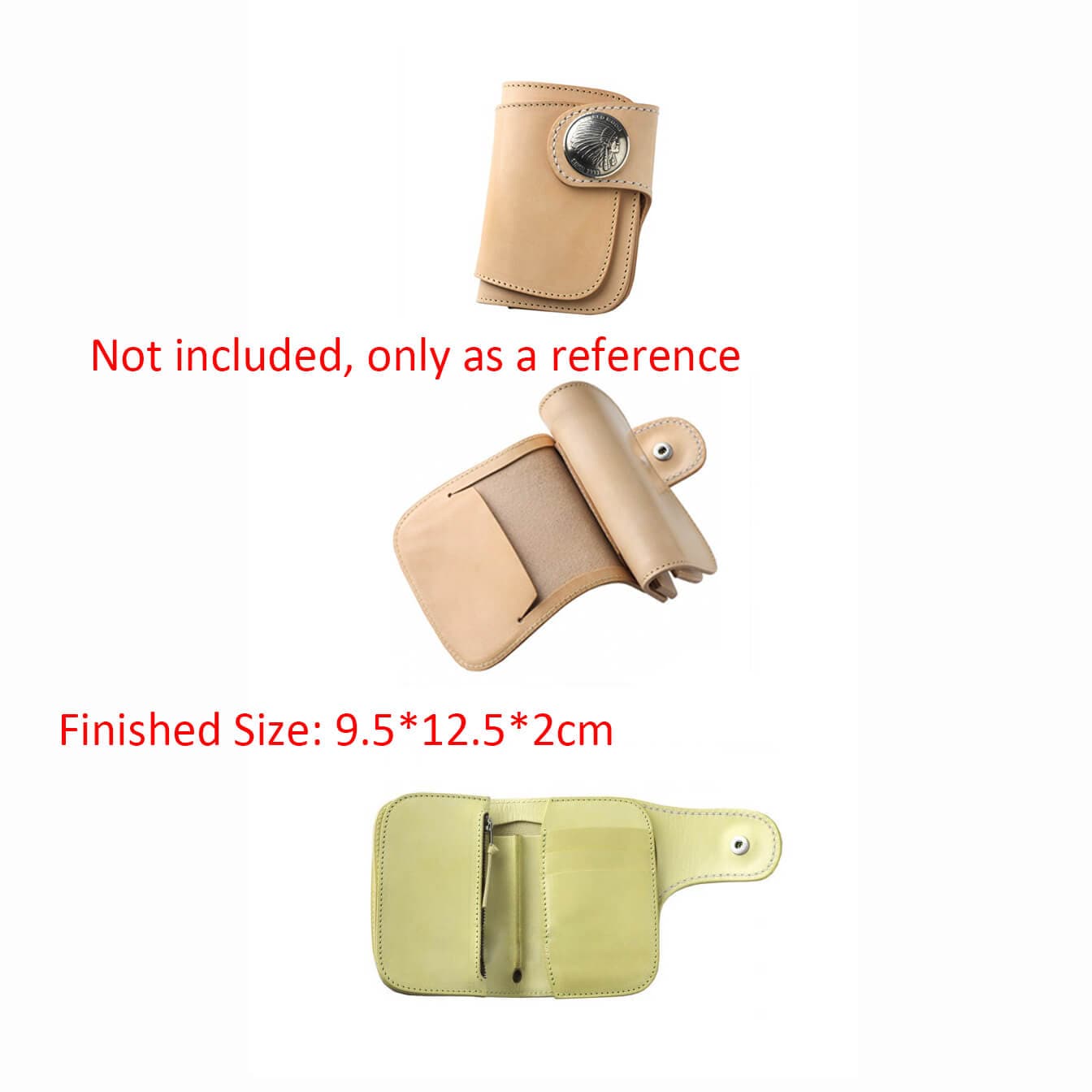 BABYLON™ Coin Wallet Leather Pattern AAB - 590 - Babylon LeatherBabylon LeatherAAB - 590 - Kraft Board