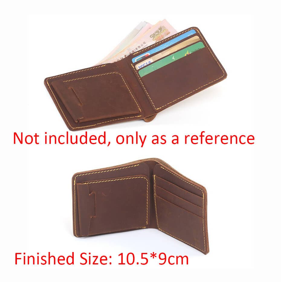 BABYLON™ Crazy Horse Leather Short Wallet Pattern AAB - 778 - Babylon LeatherBabylon LeatherAAB - 778 - Kraft Board