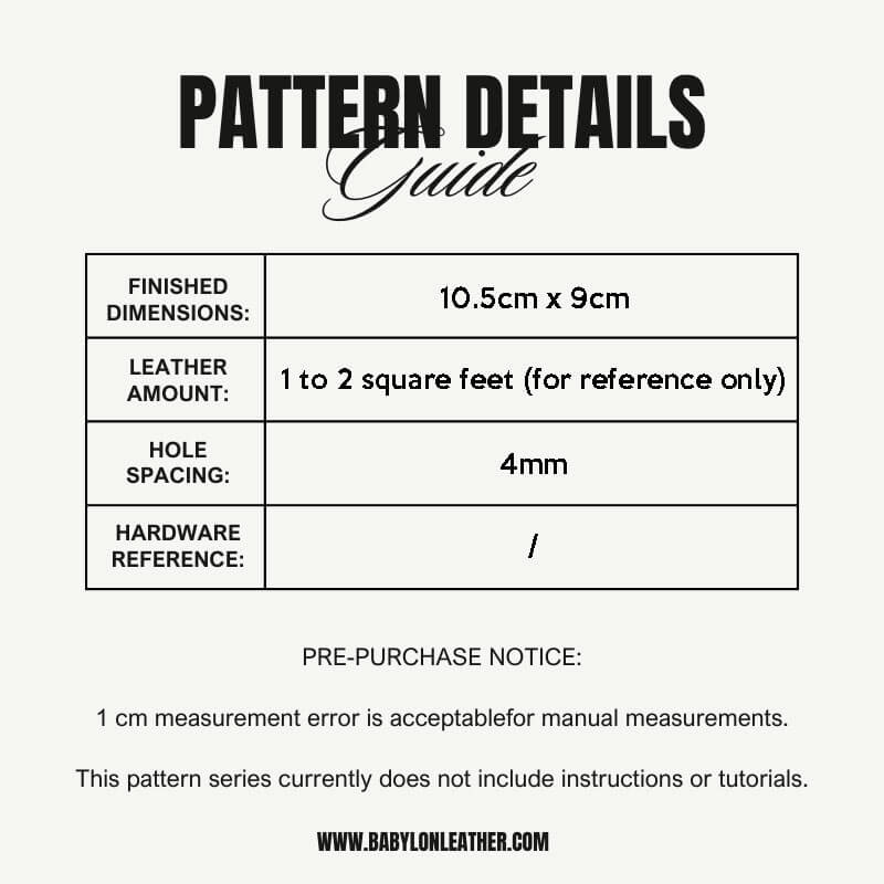 BABYLON™ Crazy Horse Leather Short Wallet Pattern AAB - 778 - Babylon LeatherBabylon LeatherAAB - 778 - Kraft Board