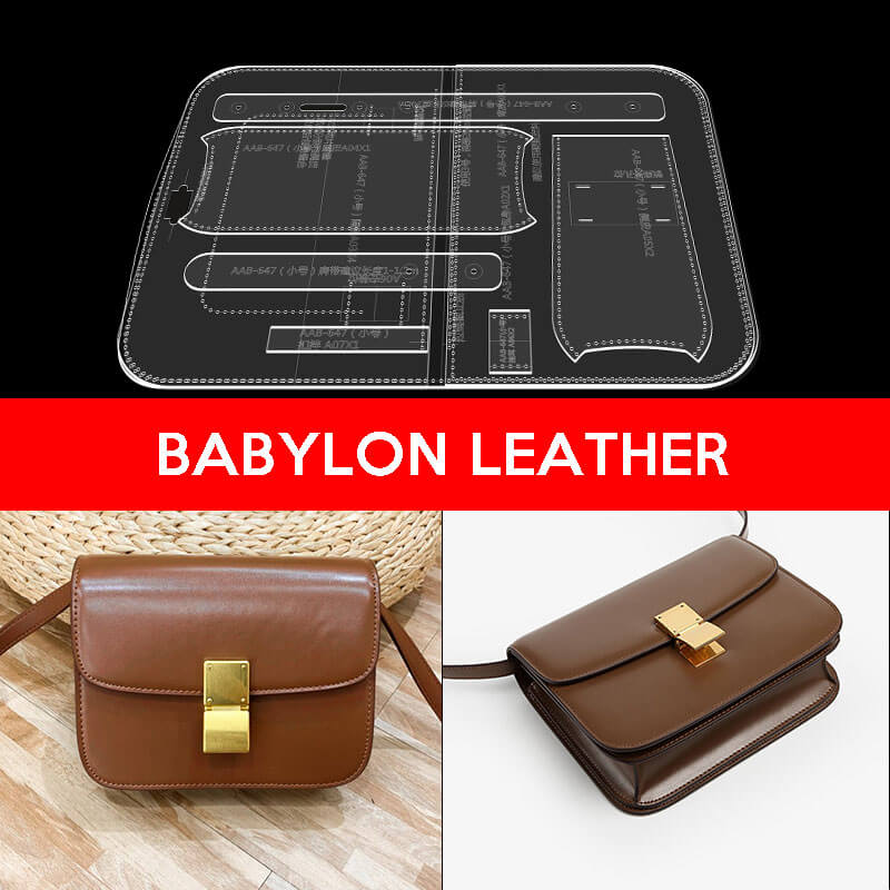 BABYLON™ Crossbody Bag Leather Crafting Pattern AAB - 647 - Babylon LeatherBabylon LeatherAAB - 647 - Kraft Board - Medium