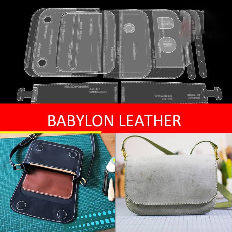 BABYLON™ Crossbody Purse Sewing Pattern AAB - 447 - Babylon LeatherBabylon LeatherAAB - 447 - Kraft Board