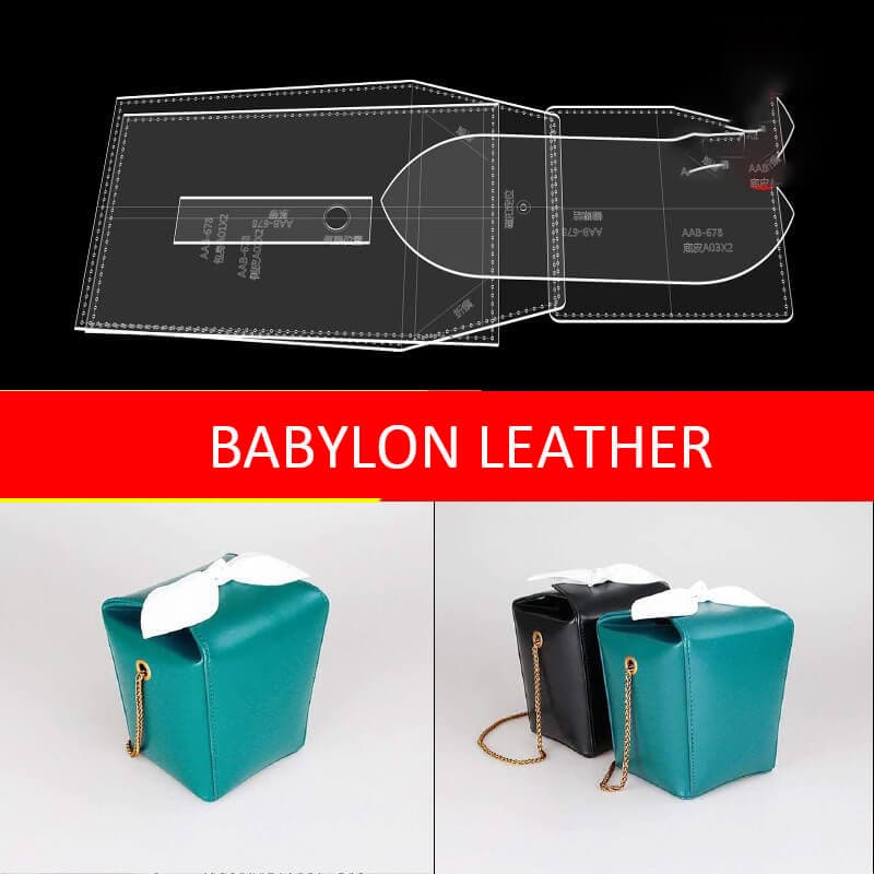 BABYLON™ Cube Bag Chain Crossbody Bag Pattern AAB - 678 - Babylon LeatherBabylon LeatherAAB - 678 - Kraft Board
