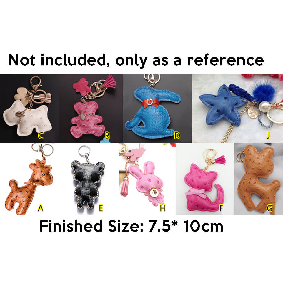 BABYLON™ Cute Animal Keychain Charm Pattern AAB - 465 - Babylon LeatherBabylon LeatherAAB-465-Kraft Board-A