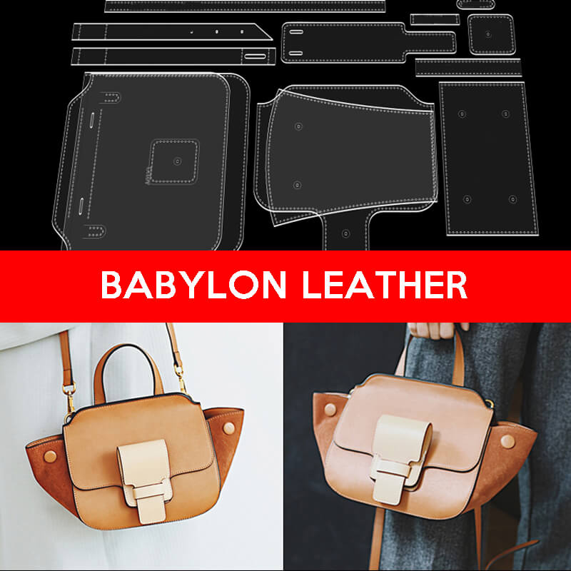 BABYLON™ Cute Handbag Gift Making Pattern AAB - 433 - Babylon LeatherBabylon LeatherAAB-433-Kraft Board