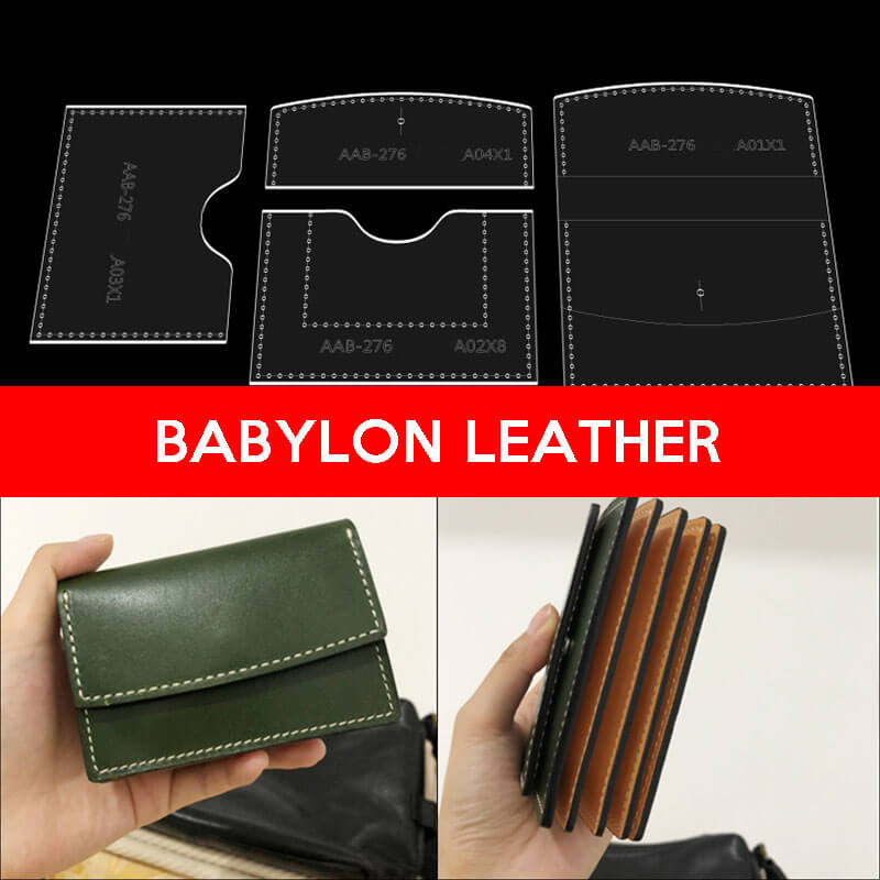 BABYLON™ DIY Leather Card Holder Pattern AAB - 276 - Babylon LeatherBabylon LeatherAAB - 276 - Kraft Board