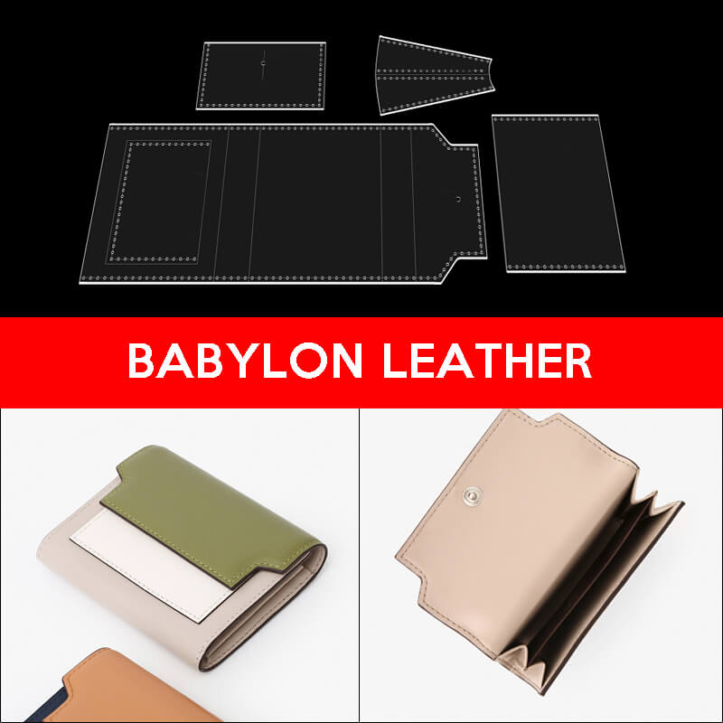 BABYLON™ DIY Wallet Leathercrafting Pattern AAB - 341 - Babylon LeatherBabylon LeatherAAB-341-Kraft Board