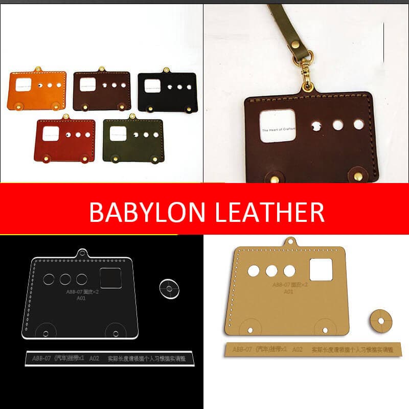 BABYLON™ Document Pouch with Keychain DIY Pattern AAB - 07 - Babylon LeatherBabylon LeatherAAB - 07 - Kraft Board
