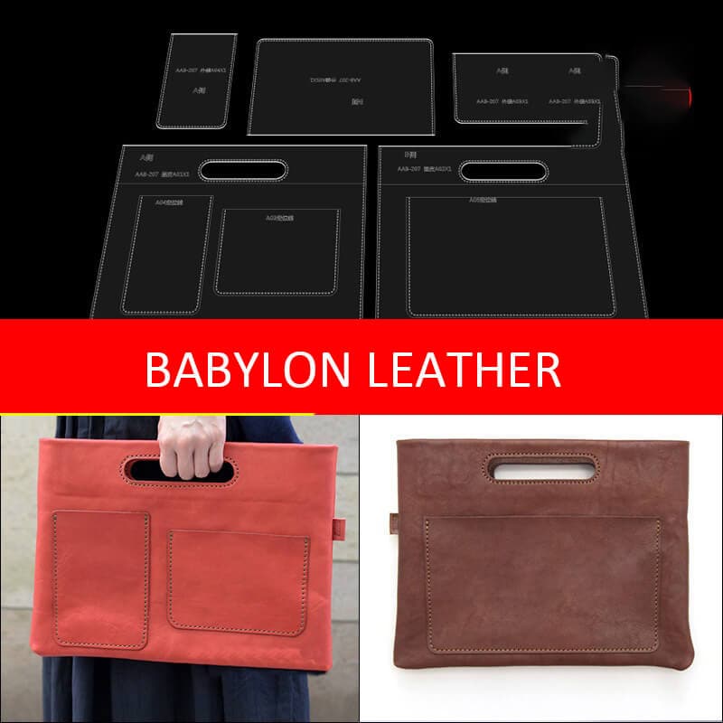 BABYLON™ Document Tote Bag Making Pattern AAB - 207 - Babylon LeatherBabylon LeatherAAB - 207 - Kraft Board