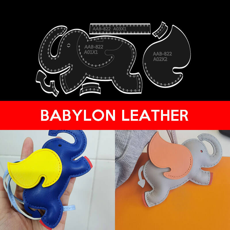 BABYLON™ Dumbo Bag Charm Pattern AAB - 822 - Babylon LeatherBabylon LeatherAAB - 822 - Kraft Board