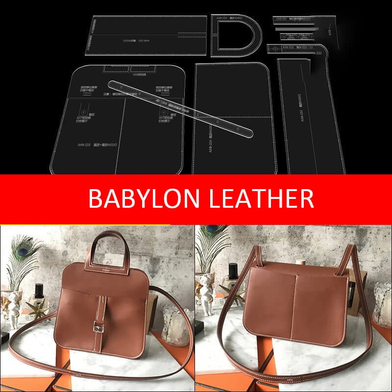 BABYLON™ Elegant Tote Bag DIY Pattern AAB - 210 - Babylon LeatherBabylon LeatherAAB - 210 - Kraft Board