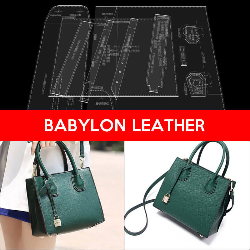 BABYLON™ Elegant Tote Bag Women's Gift Pattern JBX - 13 - Babylon LeatherBabylon LeatherJBX-13-Kraft Board-L