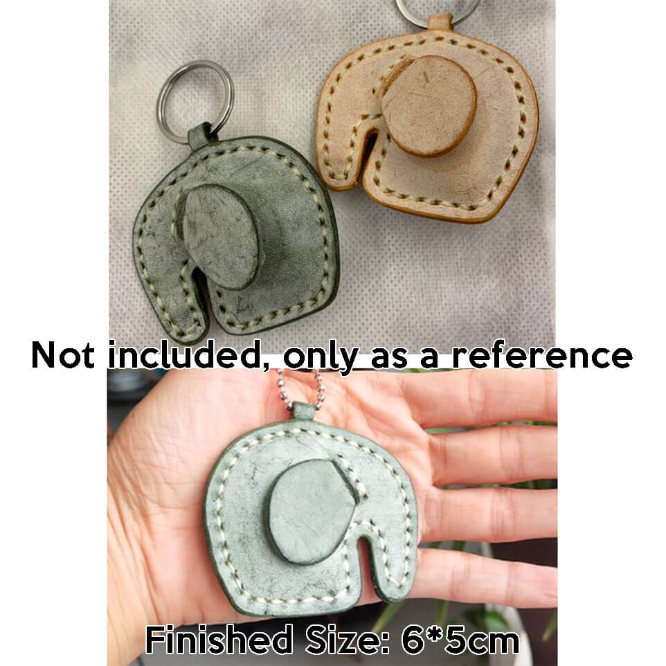 BABYLON™ Elephant Keychain Charm DIY Pattern AAB - 821 - Babylon LeatherBabylon LeatherAAB - 821 - Kraft Board