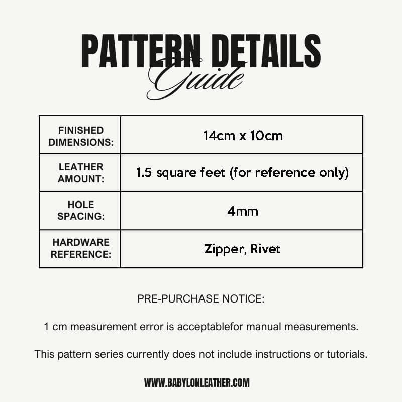 BABYLON™ Elephant Leather Clutch Pattern AAB - 572 - Babylon LeatherBabylon LeatherAAB - 572 - Kraft Board