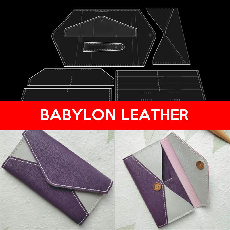 BABYLON™ Envelope Clutch Leather Pattern AAB - 331 - Babylon LeatherBabylon LeatherAAB - 331 - Kraft Board