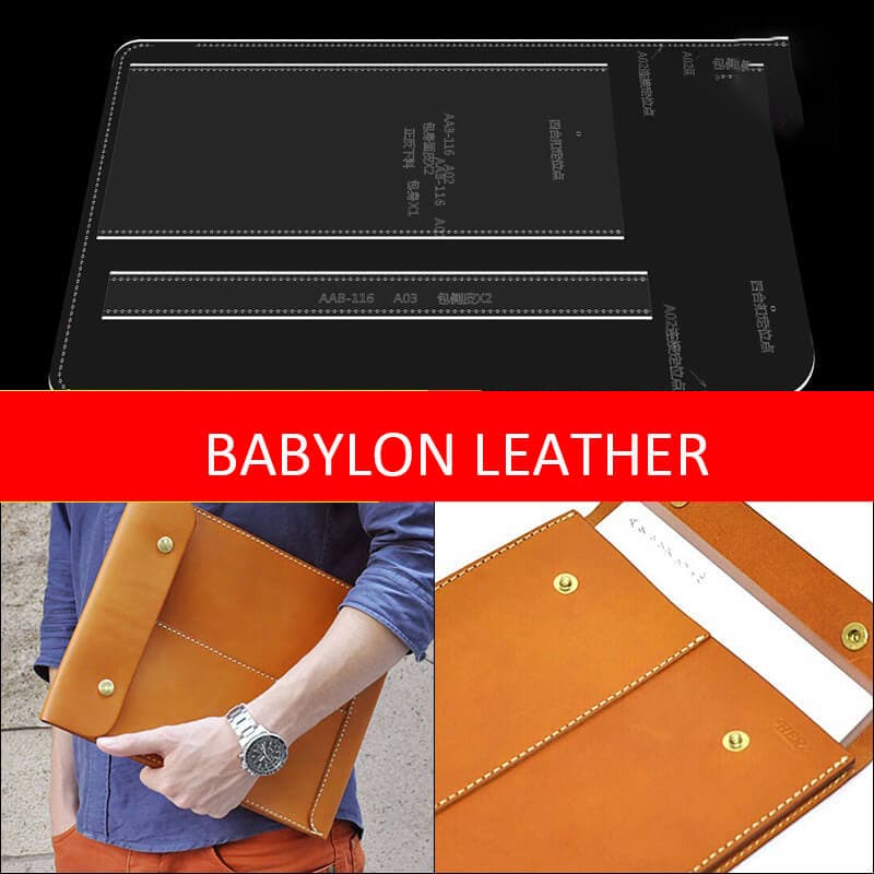 BABYLON™ Envelope Leather Briefcase Craft Pattern AAB - 116 - Babylon LeatherBabylon LeatherAAB - 116 - Kraft Board
