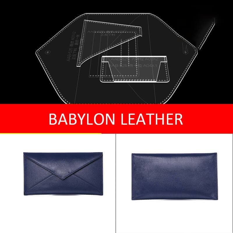 BABYLON™ Envelope Style Leather Clutch Pattern AAB - 525 - Babylon LeatherBabylon LeatherAAB - 525 - Kraft Board