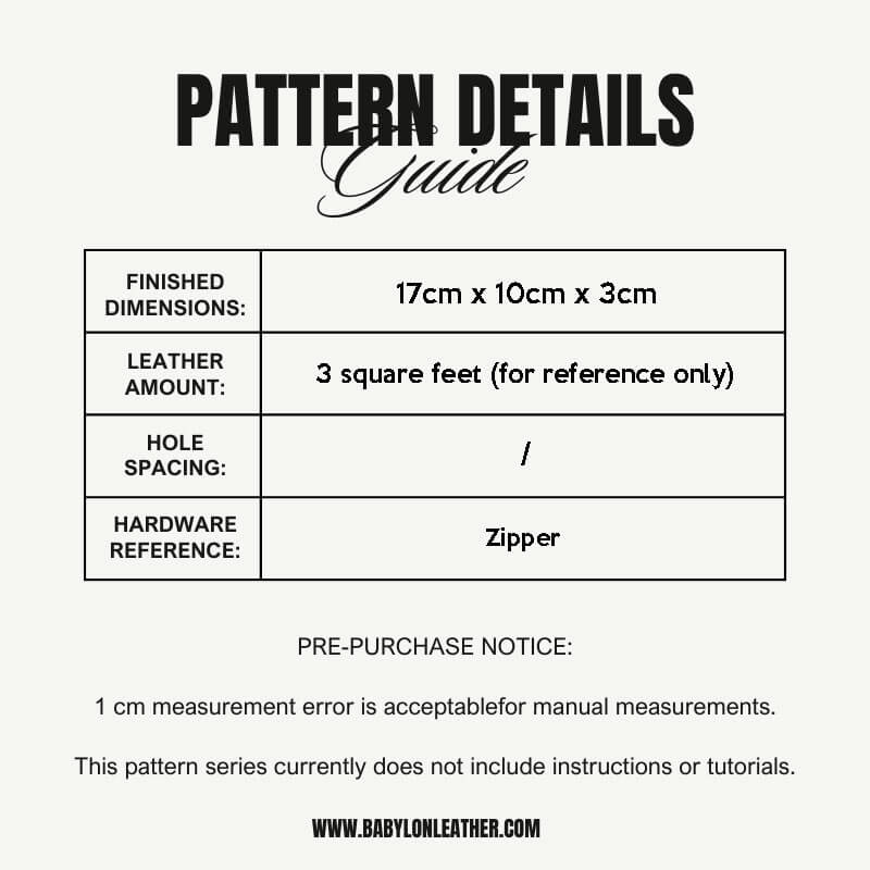 BABYLON™ Fashion Clutch Leather Gift Pattern AAB - 353 - Babylon LeatherBabylon LeatherAAB-353-Kraft Board