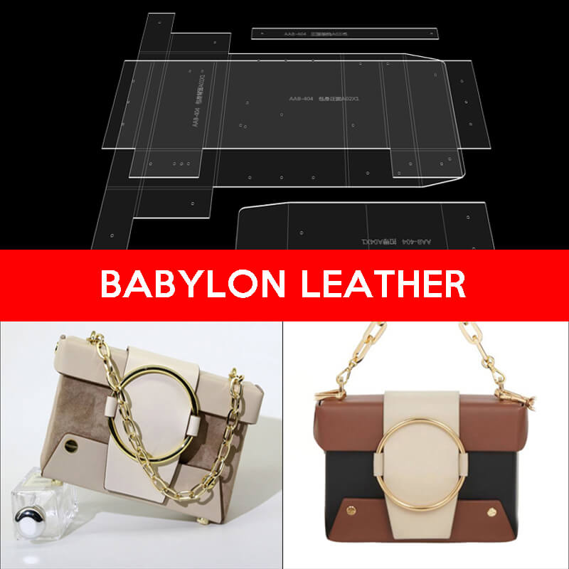 BABYLON™ Fashion Shoulder Bag Leather Pattern AAB - 404 - Babylon LeatherBabylon LeatherAAB-404-Kraft Board