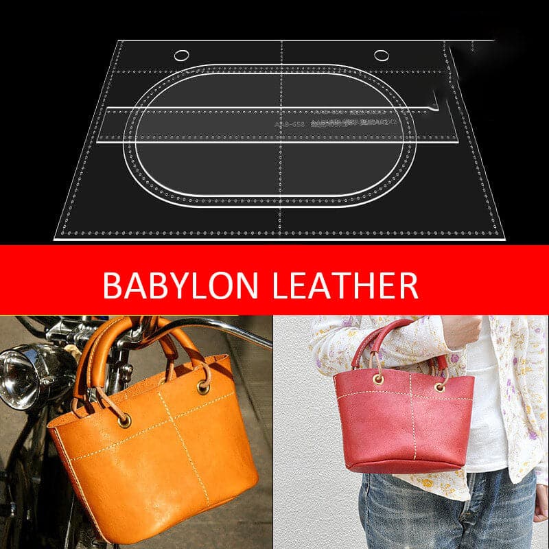 BABYLON™ Grocery Basket Tote Bag Pattern AAB - 658 - Babylon LeatherBabylon LeatherAAB - 658 - Kraft Board