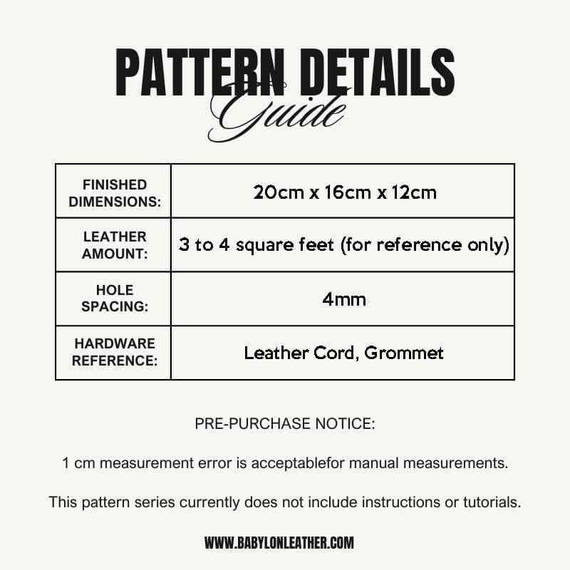 BABYLON™ Grocery Basket Tote Bag Pattern AAB - 658 - Babylon LeatherBabylon LeatherAAB - 658 - Kraft Board