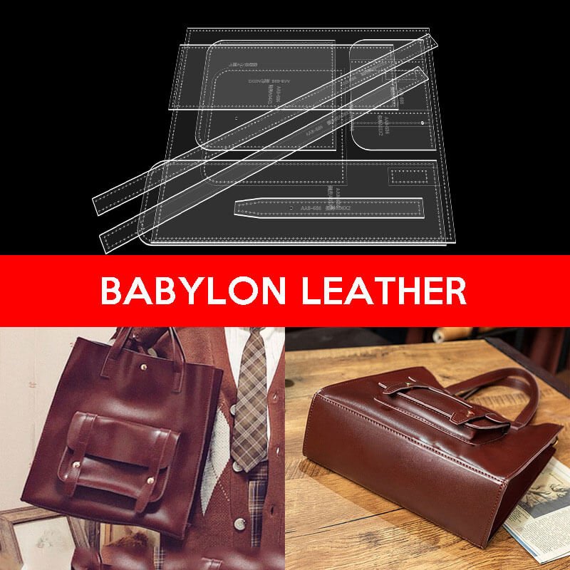 BABYLON™ Handmade Shoulder Tote Bag Leather Pattern AAB - 617 - Babylon LeatherBabylon LeatherAAB - 617 - Kraft Board