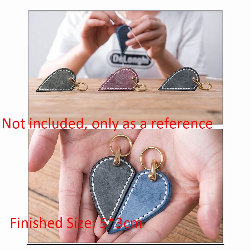 BABYLON™ Heart Keychain Charm DIY Pattern AAB - 222 - Babylon LeatherBabylon LeatherAAB - 222 - Kraft Board