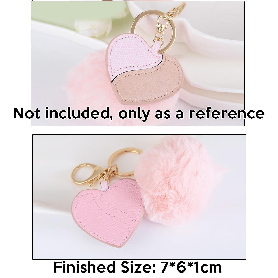 BABYLON™ Heart Leather Keychain Charm Pattern AAB - 402 - Babylon LeatherBabylon LeatherAAB-402-Kraft Board
