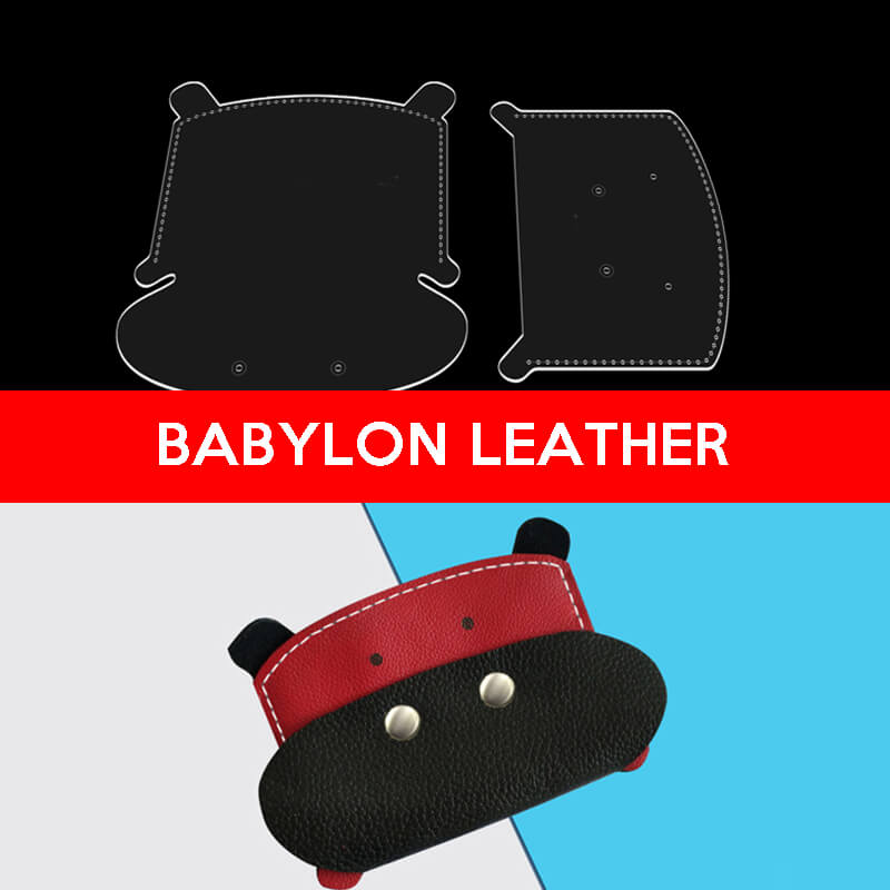 BABYLON™ Hippo Cartoon Coin Purse Pattern AAB - 367 - Babylon LeatherBabylon LeatherAAB-367-Kraft Board