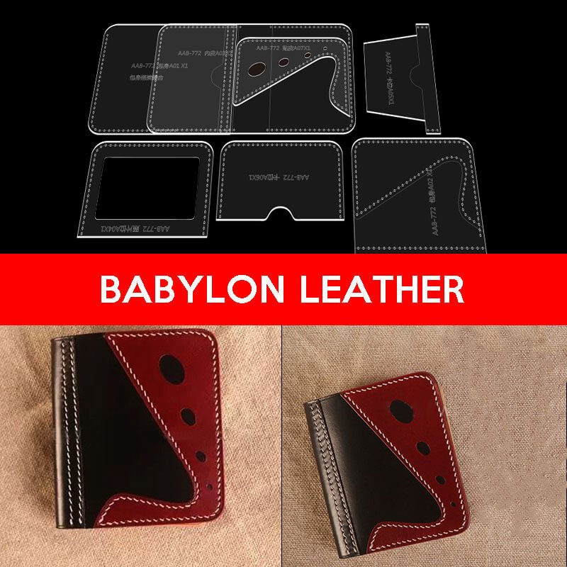 BABYLON™ Hollow Out Design Short Wallet Pattern AAB - 772 - Babylon LeatherBabylon LeatherAAB - 772 - Kraft Board