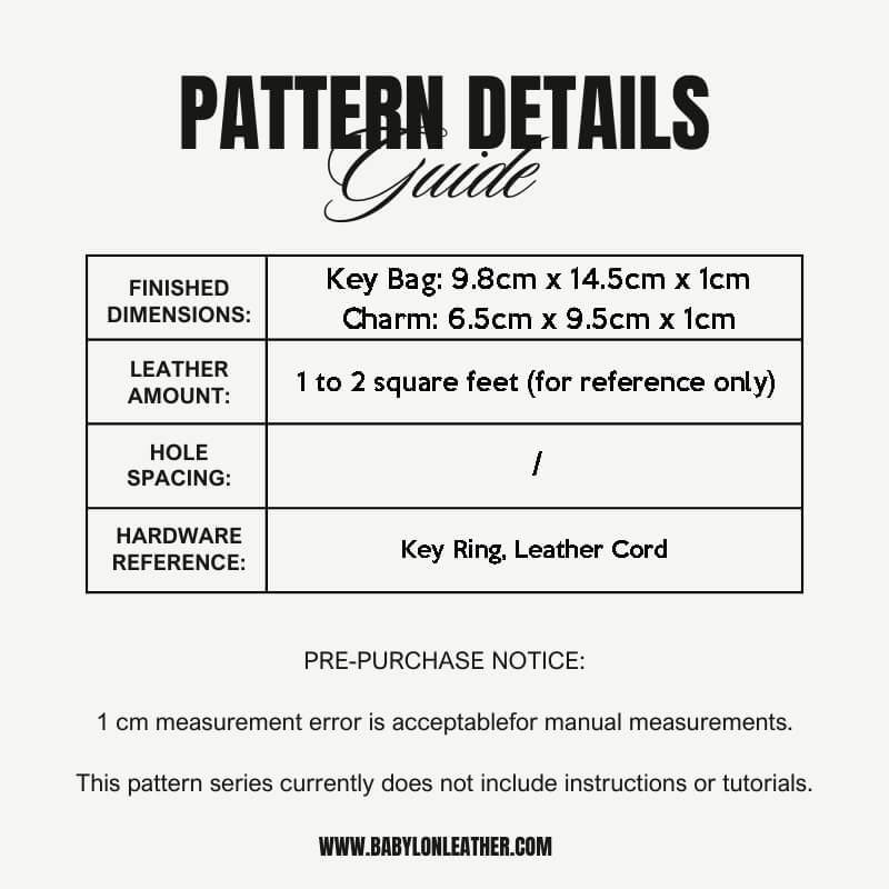 BABYLON™ Husky Key Holder Leather Pattern AAB - 405 - Babylon LeatherBabylon LeatherAAB-405-Key Bag Kraft Board