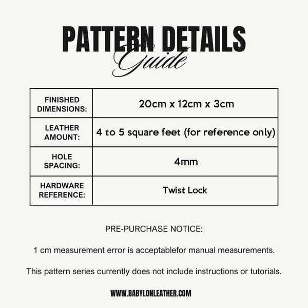 Kelly Clutch Making Pattern AAB-852