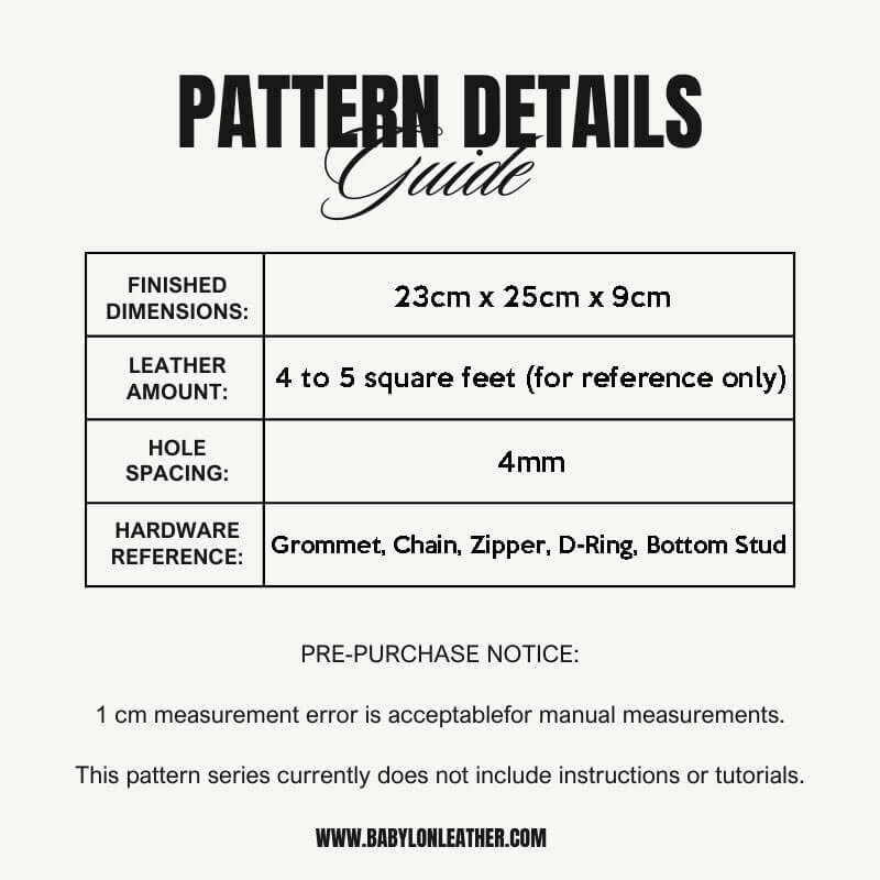 BABYLON™ Large Capacity Shoulder Bag Pattern AAB - 493 - Babylon LeatherBabylon LeatherAAB - 493 - Kraft Board
