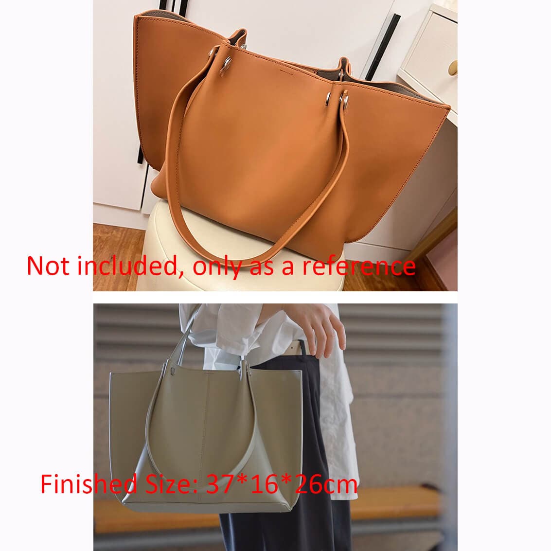 BABYLON™ Large Tote Bag Handmade Pattern AAB - 805 - Babylon LeatherBabylon LeatherAAB - 805 - Kraft Board