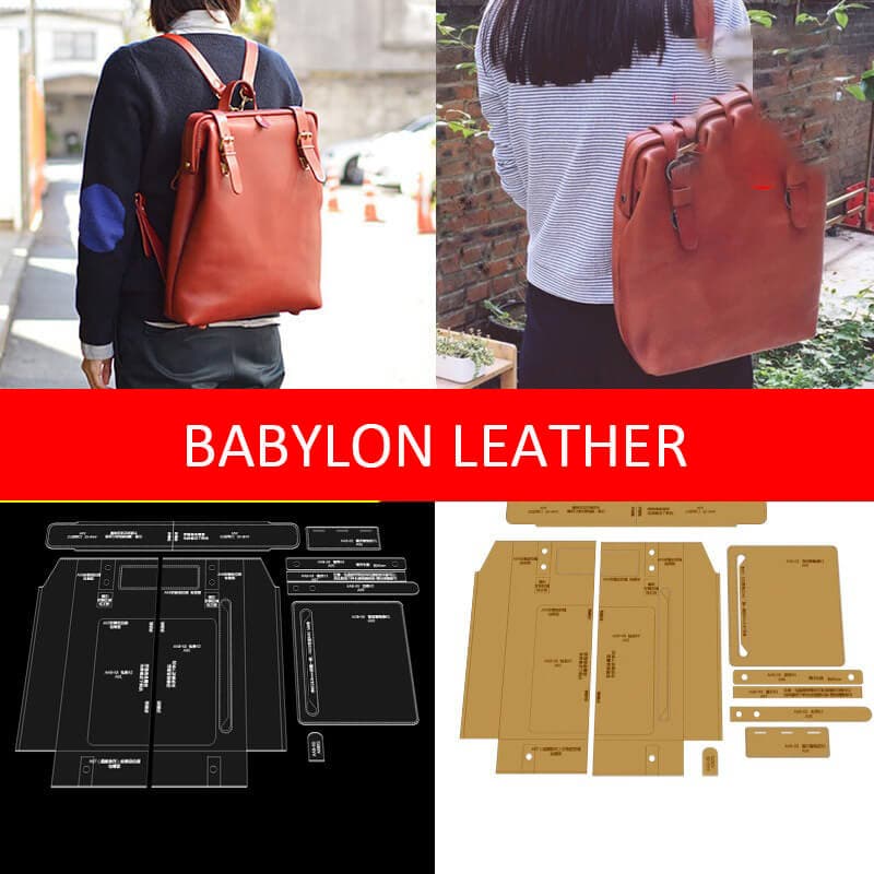 BABYLON™ Leather Backpack Crafting Pattern AAB - 03 - Babylon LeatherBabylon LeatherAAB - 03 - Kraft Board