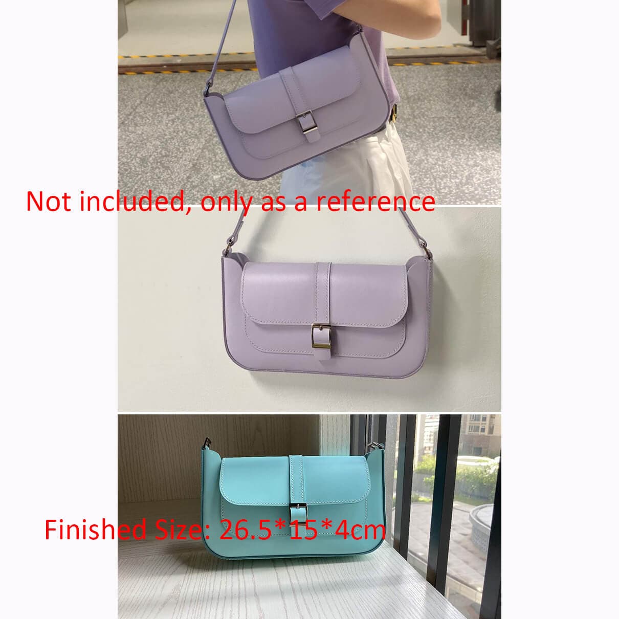 BABYLON™ Leather Baguette Bag DIY Pattern AAB - 653 - Babylon LeatherBabylon LeatherAAB - 653 - Kraft Board