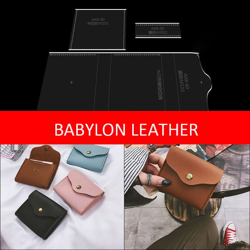 BABYLON™ Leather Card Holder Craft Pattern AAB - 80 - Babylon LeatherBabylon LeatherAAB - 80 - Kraft Board
