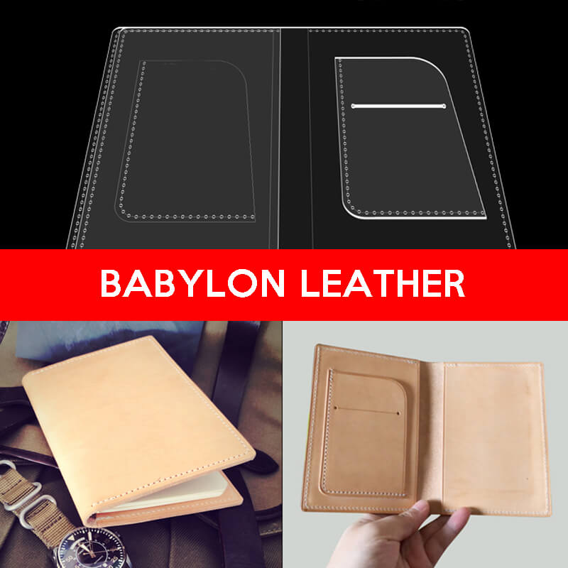 BABYLON™ Leather Cardholder and Passport Cover Pattern AAB - 355 - Babylon LeatherBabylon LeatherAAB-355-Kraft Board