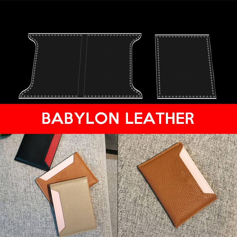 BABYLON™ Leather Cardholder DIY Gift Making Pattern AAB - 306 - Babylon LeatherBabylon LeatherAAB - 306 - Kraft Board