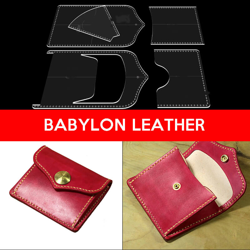 BABYLON™ Leather Coin Purse Craft Pattern AAB - 316 - Babylon LeatherBabylon LeatherAAB - 316 - Kraft Board